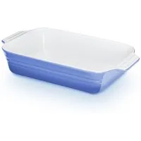 KHG Auflaufform groß 40 cm Hellblau für 4-6 Personen, Steingut, (1-St), Antihaft (mit Emaile glasiert)