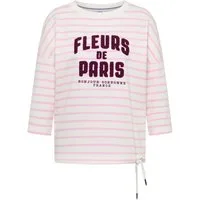 CECIL Kurzarmshirt TOS Striped Fleurs FP Shirt