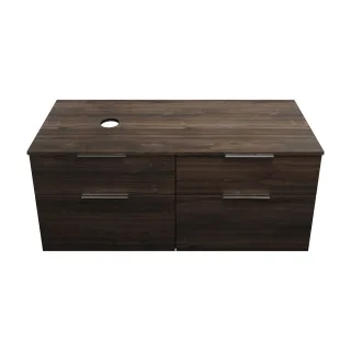 Burgbad Waschtischunterschrank Eqio 619x1400x550 Marone Dekor Trüffel, SGUU140LF2012 SGUU140LF2012