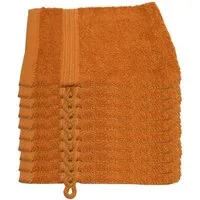 Julie Julsen Waschhandschuh 10-Waschhandschuh-Karotte-Waschhandschuh 15 x 21 cm, (10-St)
