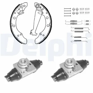 Delphi Bremsbacken vormontiert hinten VW Polo 9N