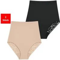 Fashionschmiede Shapingslip Shapewear Damen Unterwäsche Bauchweg 1er-3er Pack Shape Slips (Packung, 2-St., 2er-Pack) Figurformend - Modellierung von Bauch und Taille, extra hoch