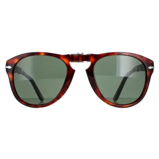 Lunettes De Soleil Persol PO0714 24/31 Havana Vert Pliing 52mm