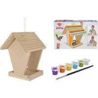 Eichhorn Kreativset Outdoor Futterhaus, (Set), Zum Zusammenbauen und Bemalen, Made in Europe