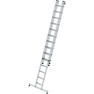 Munk Stufen-Schiebeleiter 2-teilig mit nivello®-Traverse - 040669