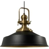 Bamyum Pendelleuchte Bamyum Pendelleuchte I Aslet l Ø41 cm E27 Metall Vintage Lampe, ohne Leuchtmittel