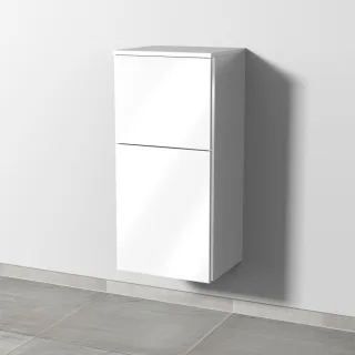 Sanipa 3way Mittelschrank mit 1 Tür und 1 Auszug, Weiß-Glanz, BS12878 BS12878