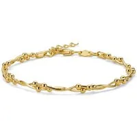 Miore Armband SIL010B - 18 kt vergoldetes 925 Sterling Silberarmband 18 cm + 3 cm, Made in Italy