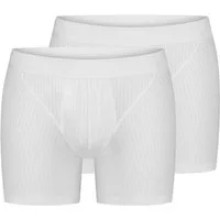 Schiesser Retro Boxer 2er Pack Cotton Essentials Authentic (Spar-Set, 2-St) Retro Short / Pant - Baumwolle - mit Eingriff