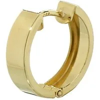 NKlaus Klappcreolen Single 333 Gelbgold Klappcreolen Ohrringen 15 X 3, (Damen)