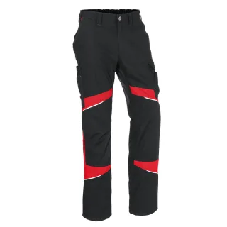 KÜBLER ACTIVIQ cotton+ Hose schwarz/mittelrot 24 - 2250 3421-9955-24