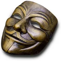 Goods+Gadgets Verkleidungsmaske V for Vendetta Maske Bronze, Halloween Party Kostüm Verkleidung