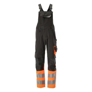 MASCOT Sunderland Latzhose mit Knietaschen SAFE SUPREME Dunkelanthrazit / Hi-vis Orange 48 - 15669-860-1814-76C48