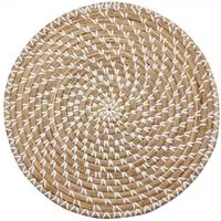 Greengate Platzset Tischset Rund Seegras Natur (38cm)