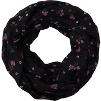 MIRROSI Loop Damen Schal mit Blumen-Muster Weich aus 100% Baumwolle Schlauchschal, (ca. 160x44cm Zweimal um den Hals wickelbar)