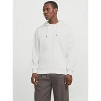 Jack & Jones Kapuzensweatjacke JJEBRADLEY mit Kapuze, ideal für kalte Jahreszeit Materialmix, relaxed fit