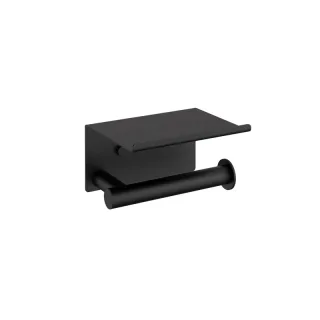 Cosmic Architect s+ Papierhalter mit Deckel 15,5x12x9CM, SOFT BLACK (schwarz matt), 2353659 WJC235A0059036