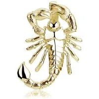 Materia Kettenanhänger Herren Skorpion Gold Sternzeichen KA-340, 925 Sterling Silber