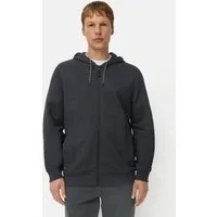camel active Sweatjacke mit verstellbarem Kordelzug Langarm