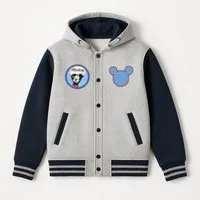 Disney Mickey Mouse Sweatjacke Kinder Sweatjacke mit Kapuze – bequeme Jacke mit Knöpfen
