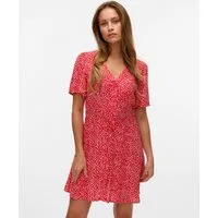 Vero Moda Minikleid VMALBA SS SHORT DRESS WVN NOOS Viskose, slim fit