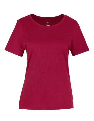 JOY sportswear - FEA T-Shirt plum red - Gr. - 38