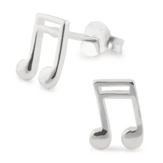 Musiknoten Ohrringe aus 925 Silber