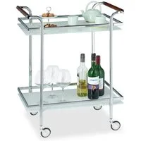 relaxdays Servierwagen Milchglas, (1 St)