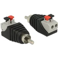 Delock Delock 65566 Cinch Adapter [1x Cinch-Stecker - 1x Buchse] Schwarz, Gra TV-Adapter