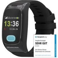 one button phone Senioren Smartwatch SOS Notfalluhr Notrufuhr GPS Smartwatch, SOS-Taste, automatische Sturzerkennung und GPS-Ortung