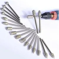 LuxusKollektion Schleifstift Diamant-Fräser-Set 20 Stück Schaft 1/8 Zoll für Gravieren Schleifen