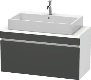 Duravit DuraStyle Konsolenwaschtischunterbau wandhängend Graphit & Weiß Matt 1000x478x512 mm - DS530 DS530404918