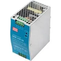 Industrielles Netzteil, 48V DC, 240 Watt silber/blau, zur Hutschienenmontage