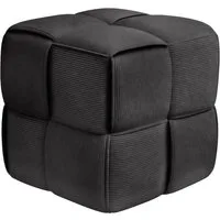 CLP Sitzhocker Sitzhocker Cordstoff Forinta (1er), quadratisch gepolstert, bequem und stabil