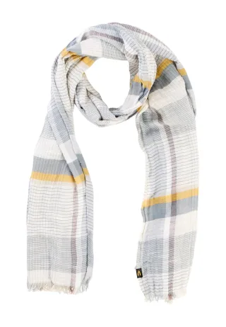 camel active - Multicolour Webschal aus Baumwoll-Twill sun yellow - Gr. - OS