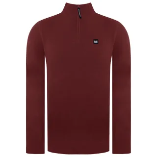 Weekend Offender Vandium Herrenpullover in Dunkelrot