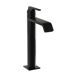 VitrA Suit Einhebel-Waschtischmischer Einlochmontage Hebel oben Höhe 26 Schwarz Hochglanz,A4281439 A4281439