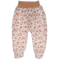 Schlupfhose Baby Hose mit Füßchen mit Eselmuster Erstlingshose aus Baumwolle, gemustert, unisex, 50 56 62 68