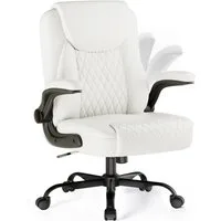 COMHOMA Chefsessel Bürostuhl Schreibtischstuhl höhenverstellbar mit hohe Rückenlehne (Packung), Wippmechanik Ergonomisches Design mit gepolsterten Armlehnen