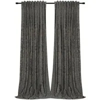 Rosnek Vorhang Samt, Golddruck, thermisch isoliert, für Wohnzimmer Schlafzimmer Deko (2 St), Multifunktionsband, blickdicht, H×B: 213×132, 244×132, 274×132