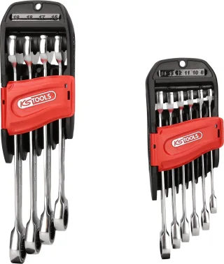 KS Tools GEARplus Ratschenringmaulschlüssel-Satz, 10-tlg - 503.4250