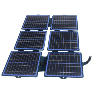 30W ETFE Solar Folding Charger Panel USB-C/DC Output Fast Charging 20.5% High Conversion Efficiency Portable IPX6 Waterp