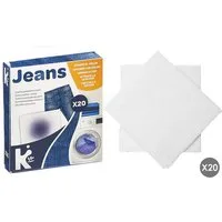 Arte Regal 20 FARBFANGTÜCHER Set Farbfang Kleidung Schutz (Für Jeans-30) Spezialwaschmittel (20-St. 20 Farbfangtücher gegen Verfärbung Vergrauung Verfärbungsschutz Farbfangtuch)