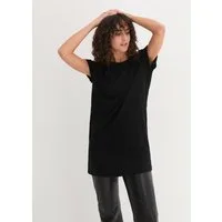 bonprix Longshirt bequeme Passform, lang, aus reiner Baumwolle