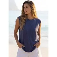 Beachtime by Lascana Shirttop mit breiten Schultern aus luftiger Viskose-Qualität