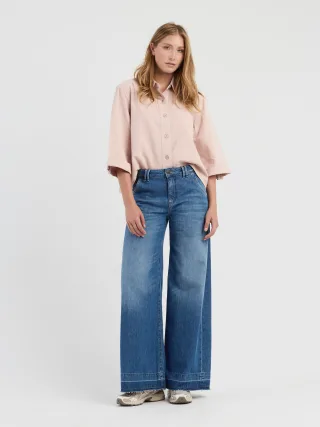 GANG Damen 94MONA - wide fit Jeans simple midblue