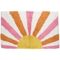 Rex London Badematte Badmatte 80x50cm buntes Motiv Badvorleger, Baumwolle