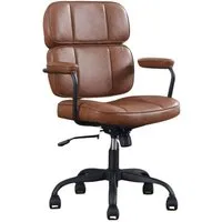 WAHSON OFFICE CHAIRS Schreibtischstuhl Ergonom. Bürostuhl PU-Leder, höhenverstellbar mit Rollen
