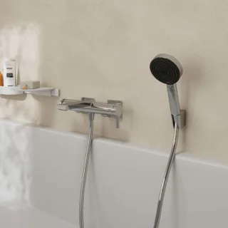 hansgrohe Tecturis E Wannenarmatur 73420000 Ausladung 213mm, Aufputz, chrom