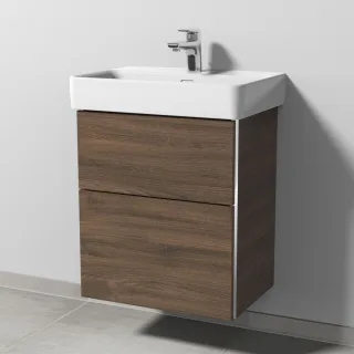 Sanipa 3way Waschtischunterbau zu Laufen Pro S Waschtisch mit 2 Auszügen, Eiche-Arizona BR78580